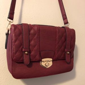 Burgundy Shoulder Purse